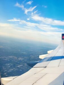 Blick aus dem Flugzeug über Ontario - Neubeginn im Herzen